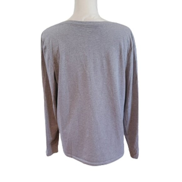 Liz Claiborne Long Sleeve Gray with White Snowflake Design in Size XL - Picture 2 of 4